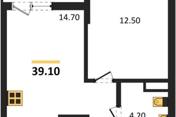 Фото №1: 1-комнатная квартира 39 м² - Краснодар, мкр. Прикубанский внутригородской округ, 