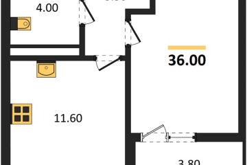 Фото №1: 1-комнатная квартира 36 м² - Краснодар, мкр. Прикубанский внутригородской округ, 