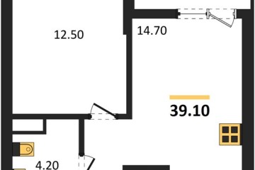 Фото №1: 1-комнатная квартира 39 м² - Краснодар, мкр. Прикубанский внутригородской округ, 