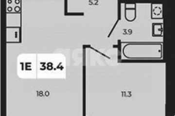 Фото №3: 1-комнатная квартира 38 м² - Верхнетемерницкий, мкр. жилой комплекс Норд, ул. Венеры, 23/2