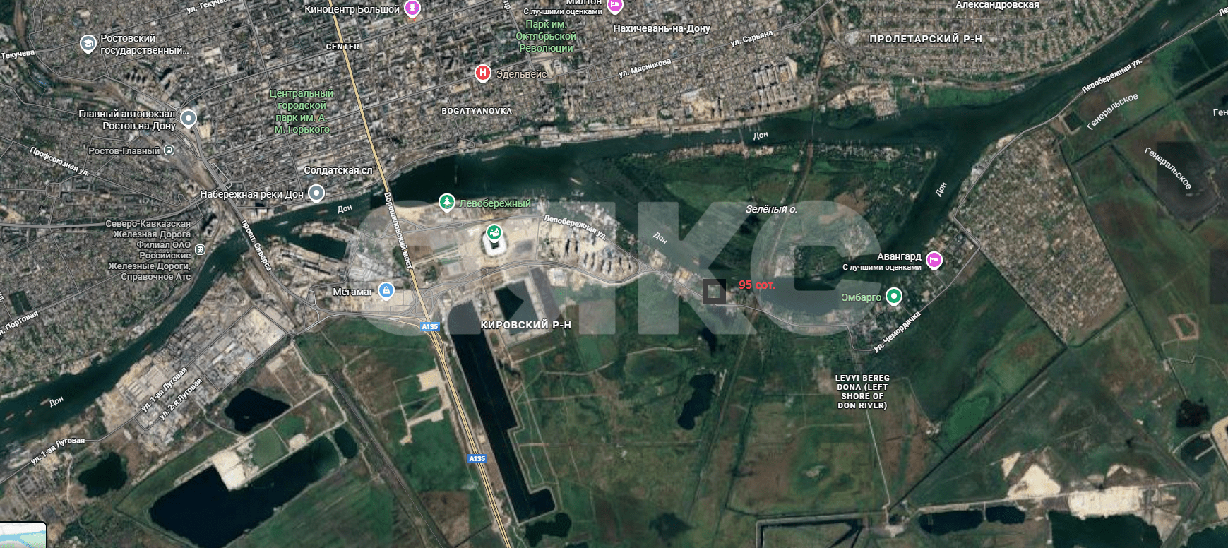 Фото №1: Коммерческая земля 95 сот. - Ростов-на-Дону, Кировский, ул. Левобережная, 75А