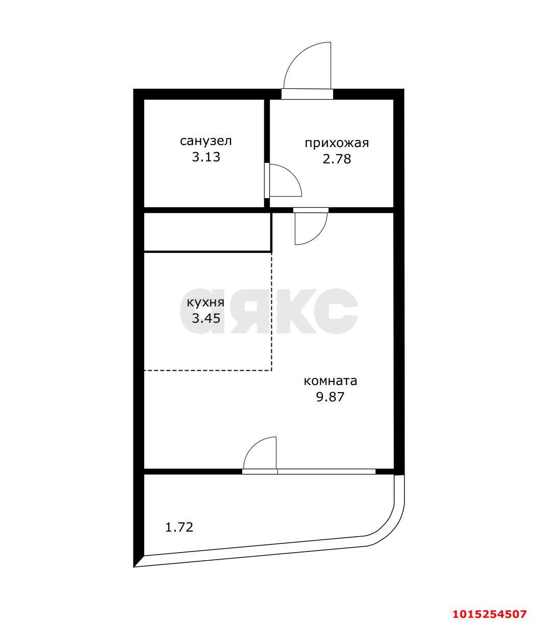 Фото №5: Студия 20 м² - Ольгинка, Дружба, ул. Солнечная, 21