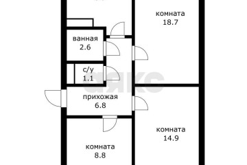Фото №2: 3-комнатная квартира 68 м² - Энем, ул. Фрунзе, 10