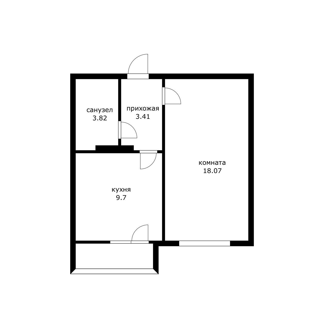 Фото №10: 1-комнатная квартира 35 м² - Краснодар, Карасунский внутригородской округ, мкр. Гидростроителей, ул. Снесарева, 2