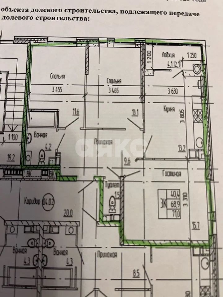 Фото №19: 3-комнатная квартира 71 м² - Ростов-на-Дону, ЖК Персона, ул. Вересаева, 102/1с3