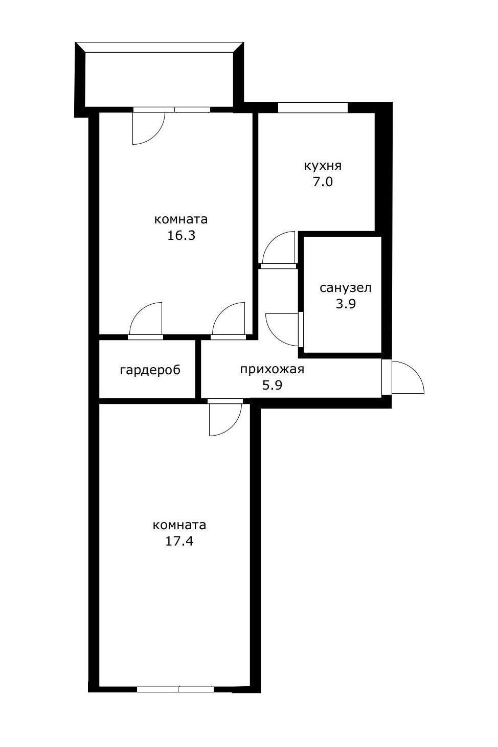 Фото №15: 2-комнатная квартира 58 м² - Краснодар, Карасунский внутригородской округ, ж/м Пашковский, ул. имени Евдокии Бершанской, 406
