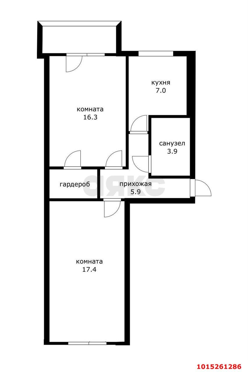 Фото №15: 2-комнатная квартира 58 м² - Краснодар, Пашковский, ул. имени Евдокии Бершанской, 406