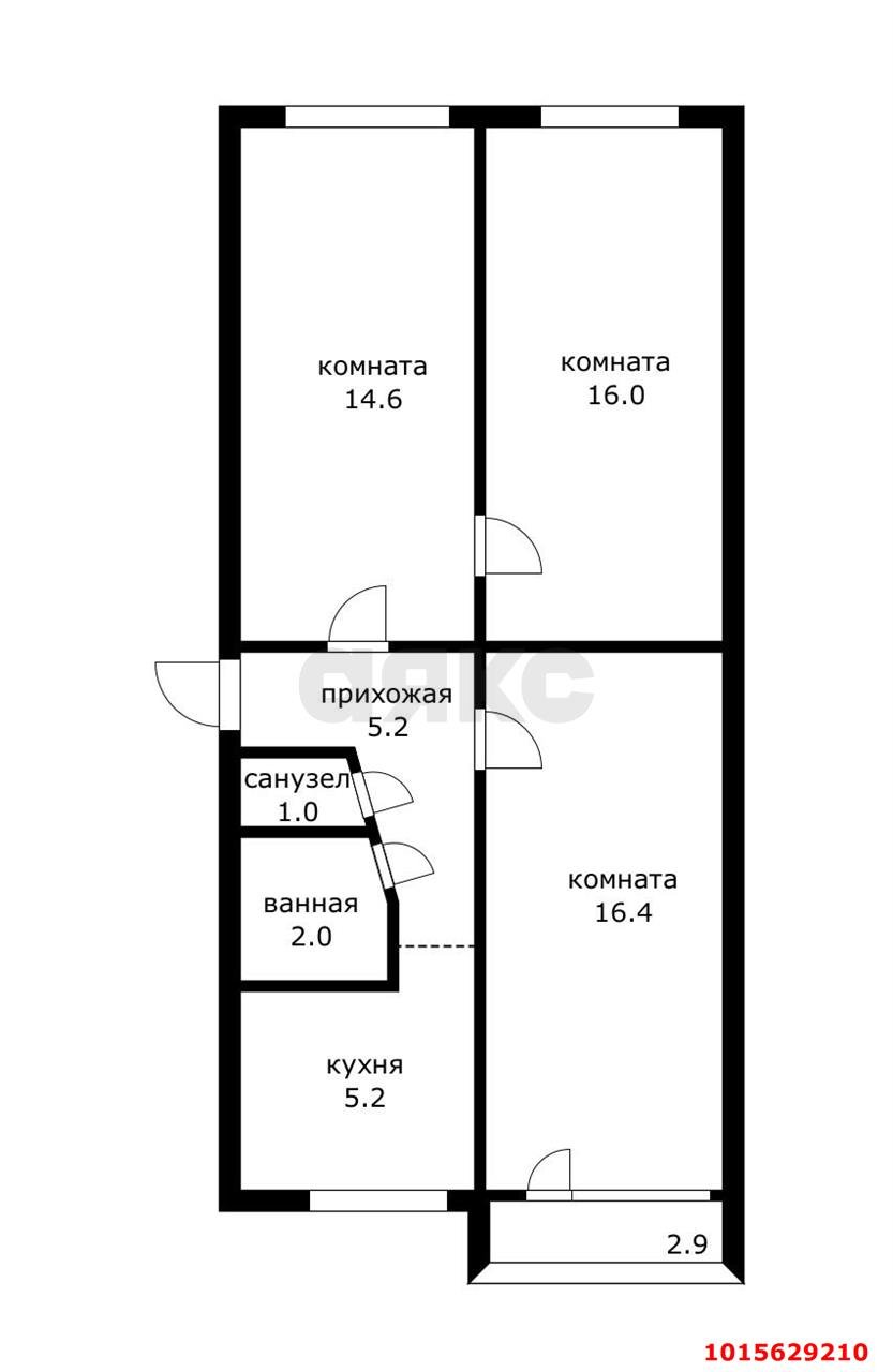 Фото №10: 3-комнатная квартира 60 м² - Янтарный, ул. Советская, 110