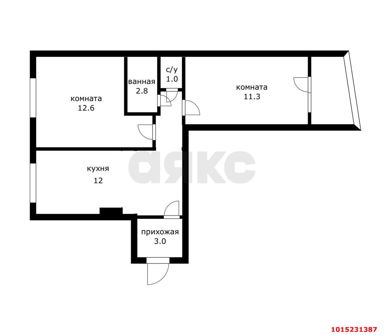 Фото №8: 2-комнатная квартира 52 м² - Краснодар, Юбилейный, ул. 70-летия Октября, 24