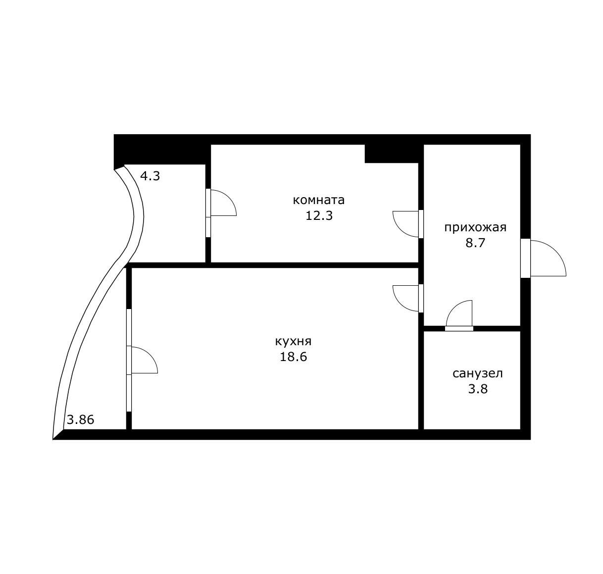 Фото №14: 1-комнатная квартира 49 м² - Краснодар, Карасунский внутригородской округ, мкр. Гидростроителей, ул. имени В.Н. Мачуги, 82