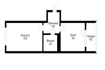 Фото №2: 1-комнатная квартира 30 м² - Краснодар, мкр. жилой комплекс Грани, ул. Западный Обход, 45