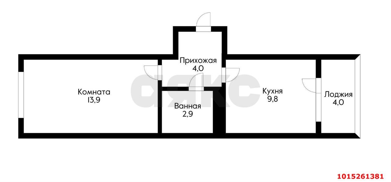 Фото №2: 1-комнатная квартира 30 м² - Краснодар, жилой комплекс Грани, ул. Западный Обход, 45