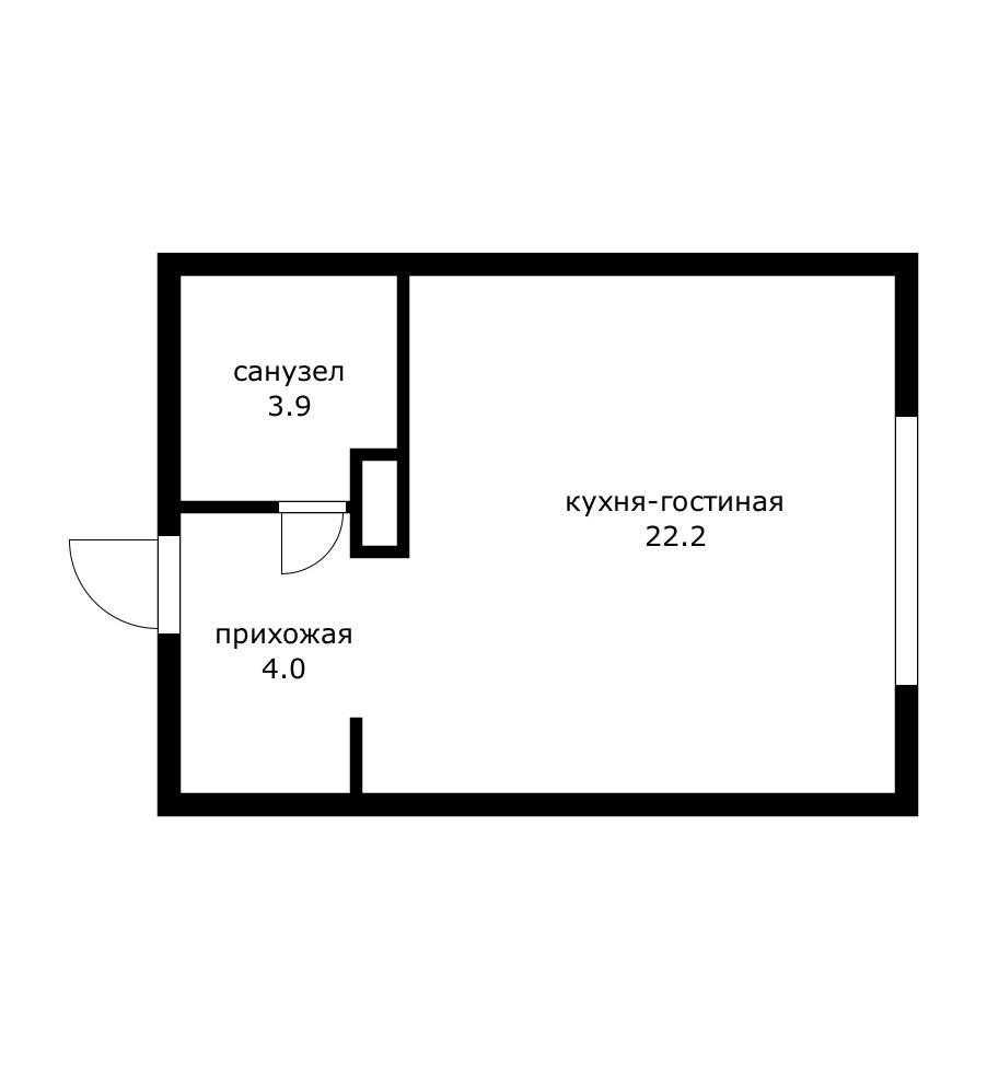 Фото №6: Студия 30 м² - Краснодар, Прикубанский внутригородской округ, мкр. жилой комплекс Самолёт-3, ул. Ивана Беличенко, 83