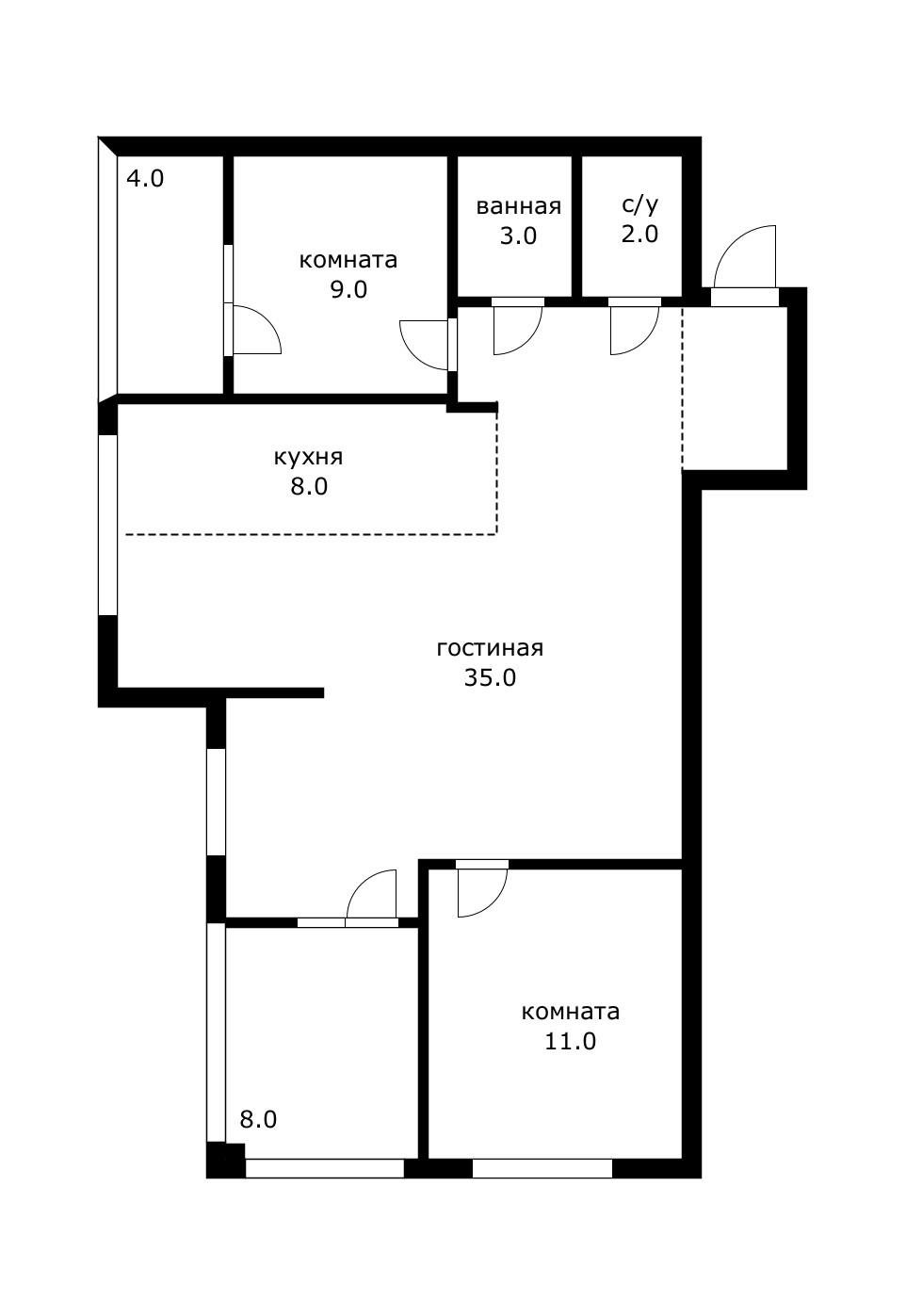 Фото №11: 3-комнатная квартира 84 м² - Краснодар, Прикубанский внутригородской округ, мкр. Любимово, 10/1