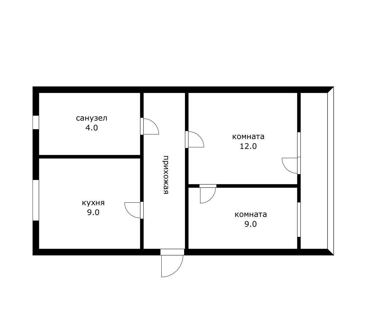 Фото №10: 2-комнатная квартира 43 м² - Энем, ул. Перова, 57