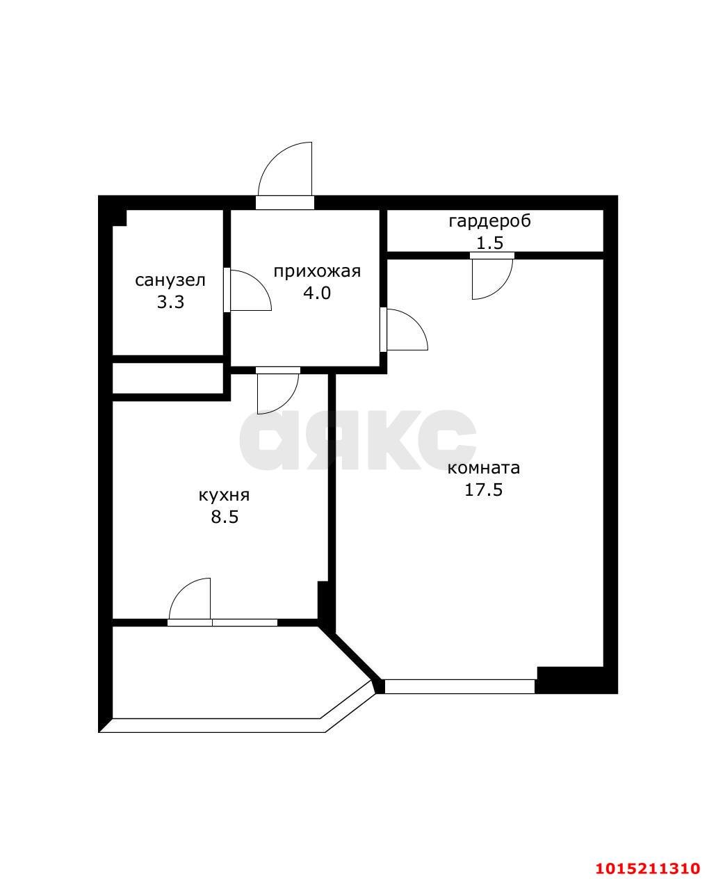 Фото №11: 1-комнатная квартира 378 м² - Краснодар, Солнечный, ул. Архитектора Ишунина, 6