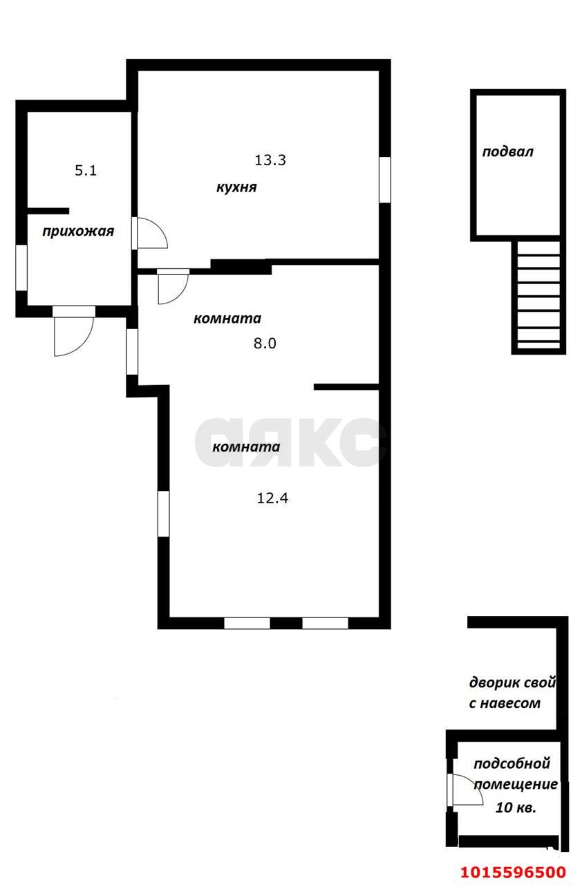 Фото №3: Часть дома 40 м² + 1.5 сот. - Краснодар, Западный внутригородской округ, ул. Котовского, 16