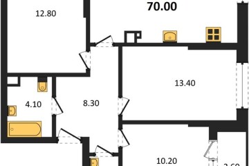 Фото №1: 3-комнатная квартира 70 м² - Краснодар, мкр. Догма Парк, ул. Марины Цветаевой, 35