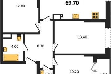 Фото №1: 3-комнатная квартира 69 м² - Краснодар, мкр. Прикубанский внутригородской округ, ул. Марины Цветаевой, 35