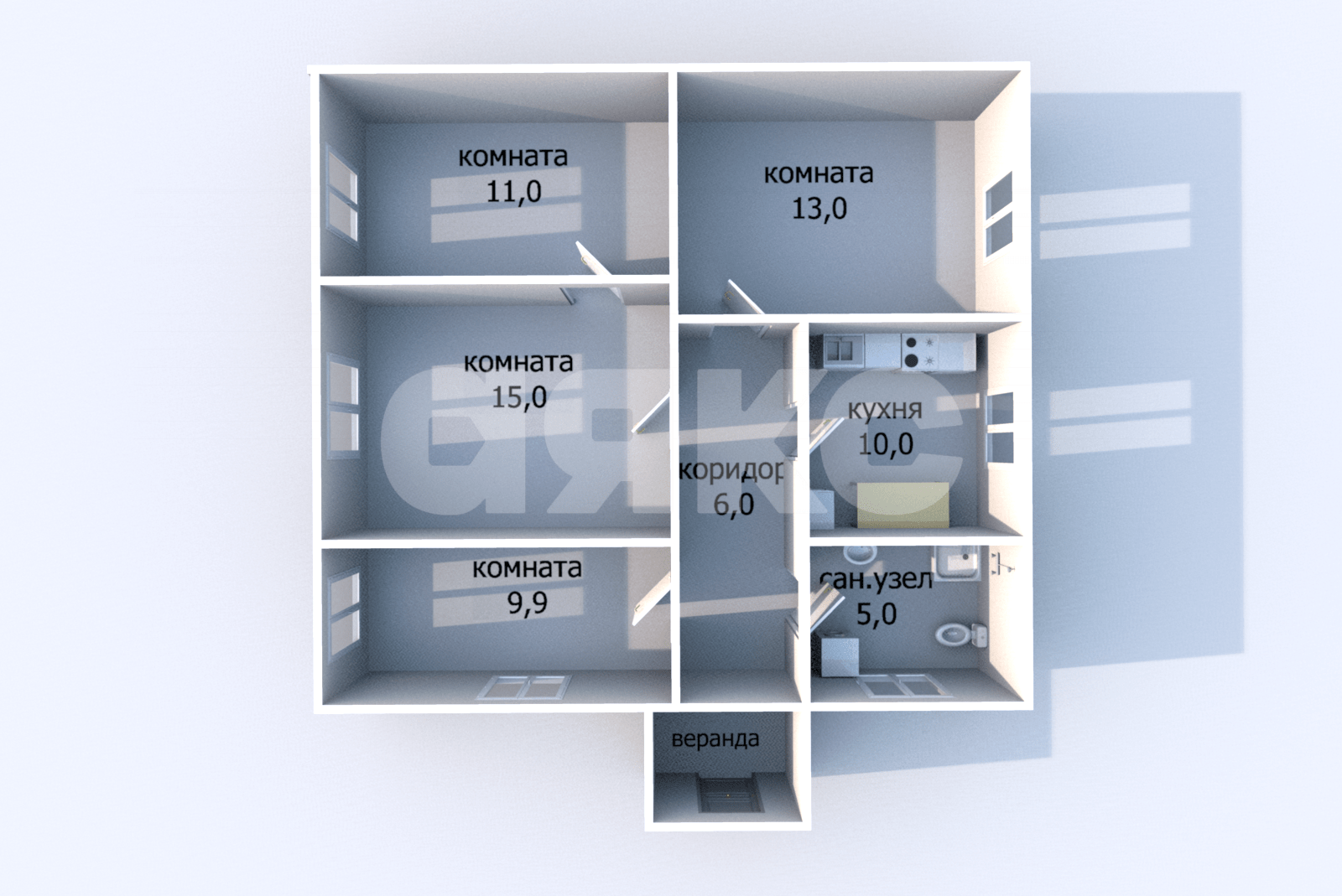 Фото №23: Дом 69 м² + 9.54 сот. - Джигинка, ул. Олимпийская