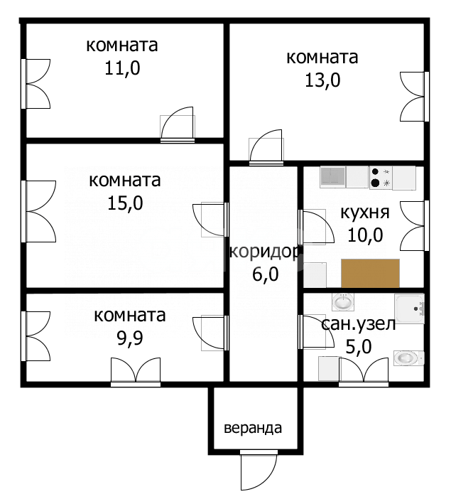 Фото №25: Дом 69 м² + 9.54 сот. - Джигинка, ул. Олимпийская