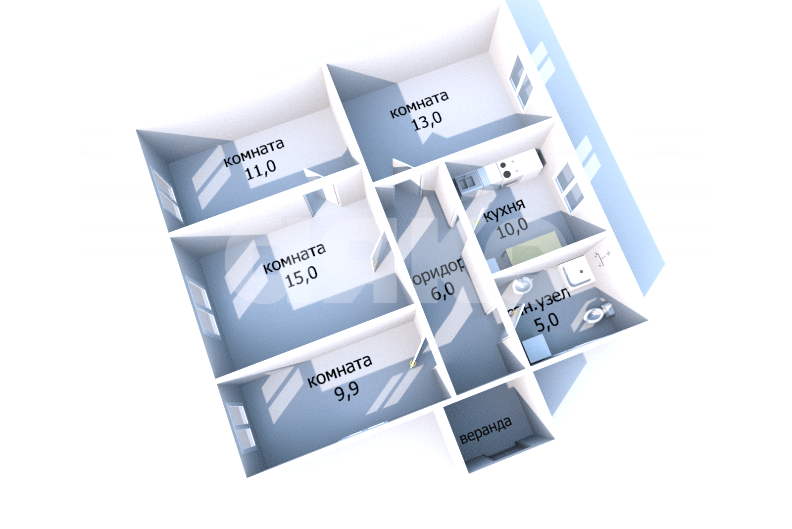 Фото №24: Дом 69 м² + 9.54 сот. - Джигинка, ул. Олимпийская