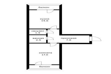 Фото №2: 1-комнатная квартира 45 м² - Краснодар, мкр. Юбилейный, ул. Рождественская набережная, 33