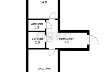 Фото №2: 1-комнатная квартира 45 м² - Краснодар, мкр. Юбилейный, ул. Рождественская набережная, 33