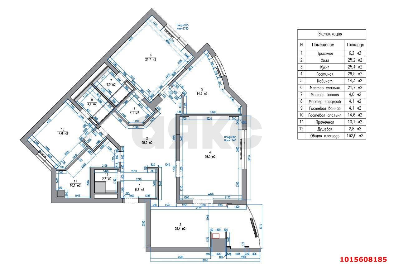Фото №20: 4-комнатная квартира 165 м² - Краснодар, Западный внутригородской округ, ул. Строителей, 21