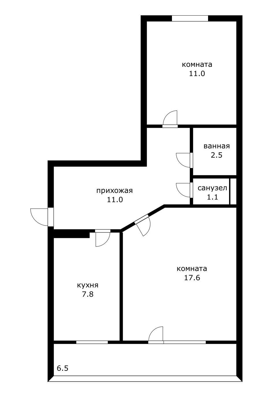 Фото №8: 2-комнатная квартира 57 м² - Белая Глина, ул. Железнодорожная, 131