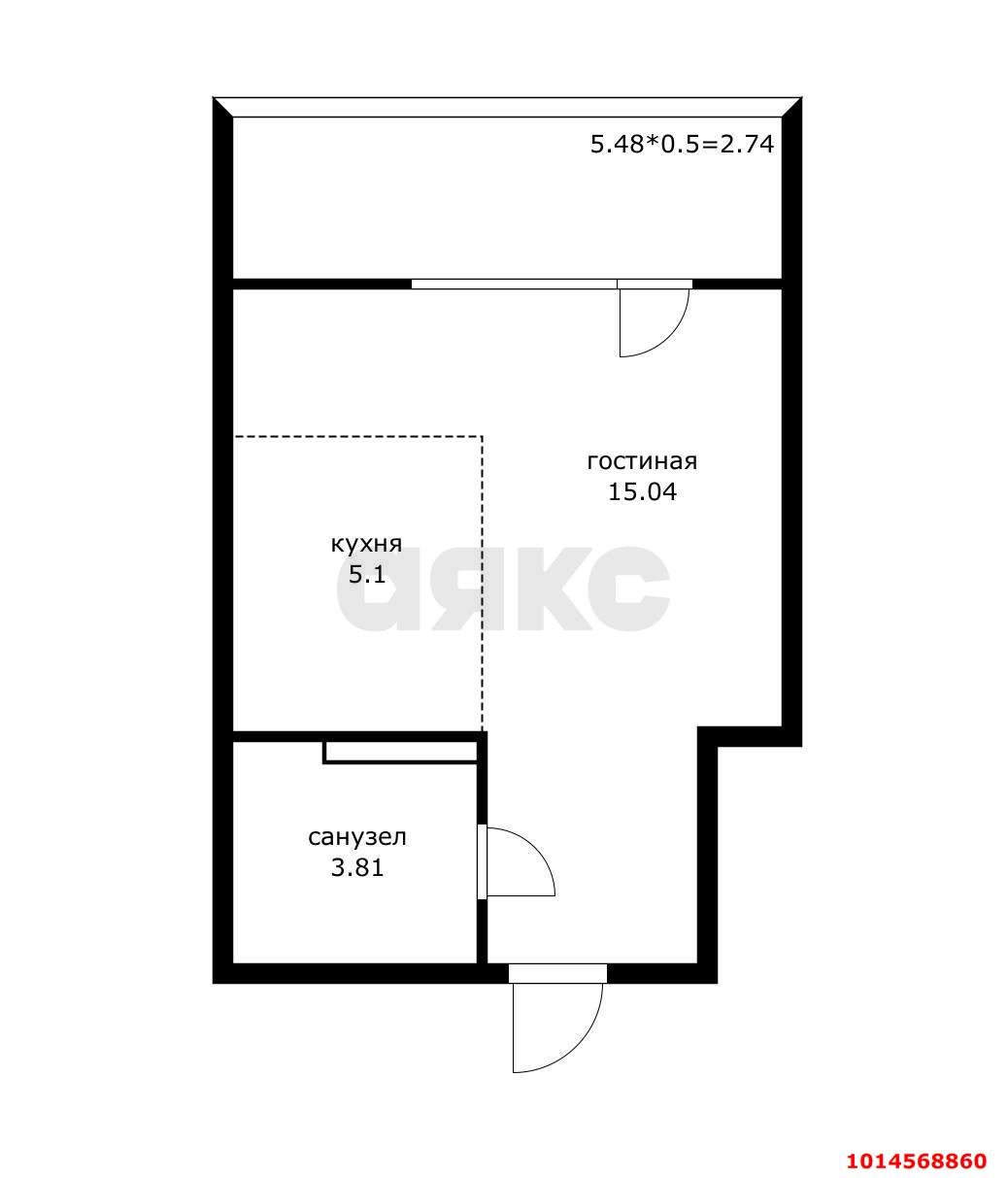 Фото №19: Студия 24 м² - Краснодар, Достояние, ул. Конгрессная, 33к1