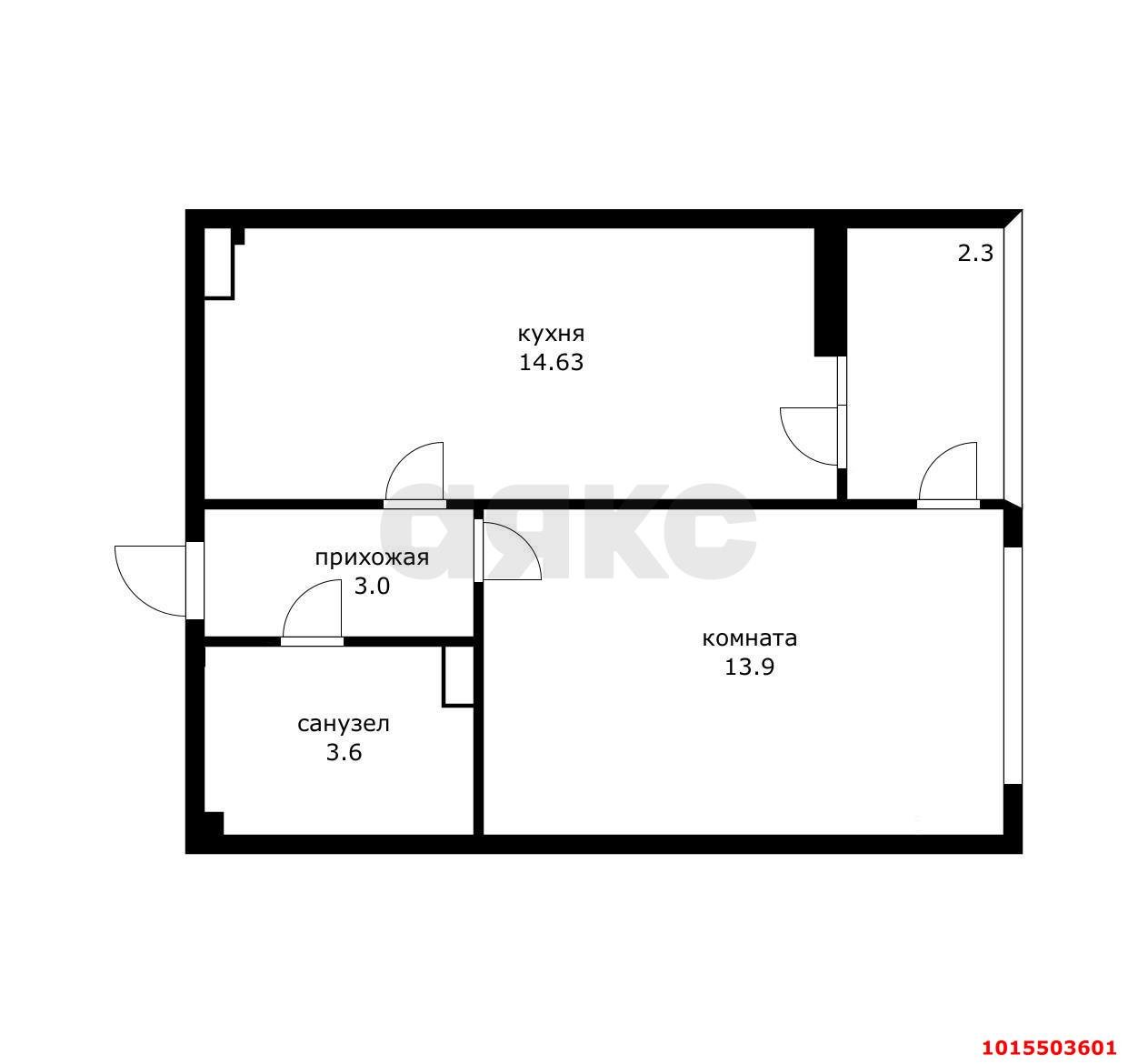 Фото №10: 1-комнатная квартира 37 м² - Краснодар, жилой комплекс Южный Парк, ул. Старокубанская, 2/4к1