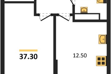 Фото №1: 1-комнатная квартира 37 м² - Краснодар, мкр. Прикубанский внутригородской округ, 
