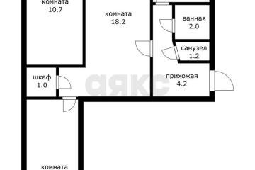 Фото №1: 3-комнатная квартира 54 м² - Краснодар, ж/м Пашковский, ул. 1 Мая, 67