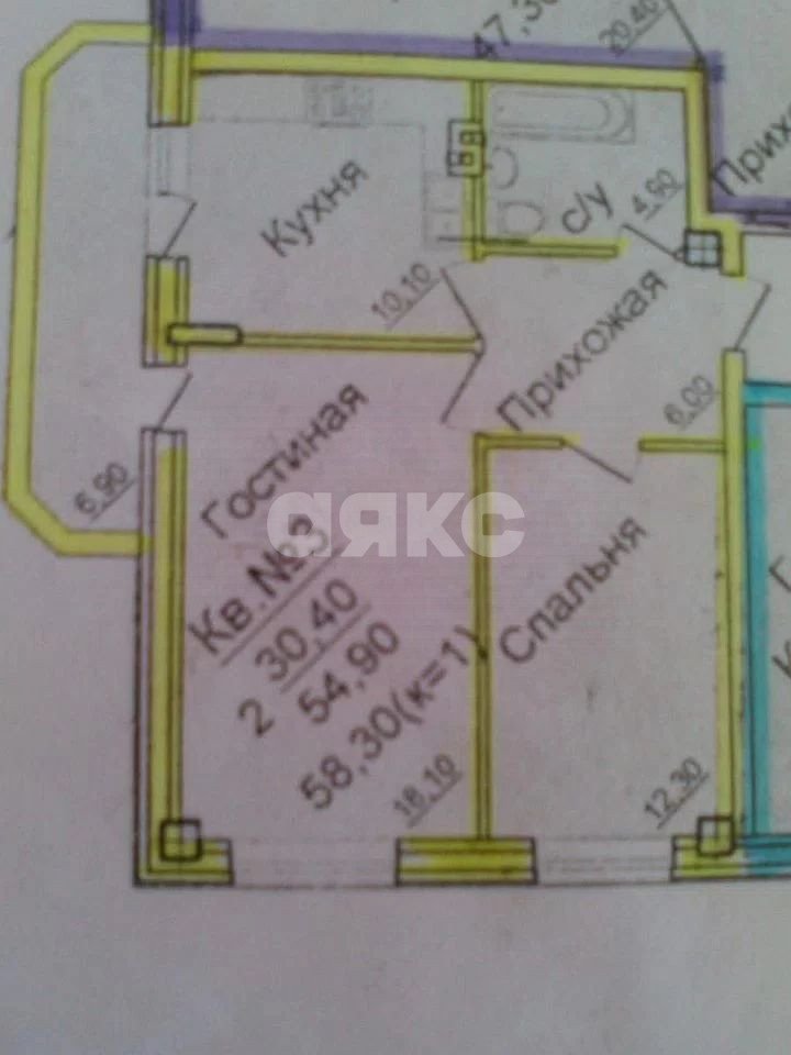 Фото №27: 2-комнатная квартира 58 м² - Ростов-на-Дону, Вертолётное Поле, ул. Тружеников, 39/3с2