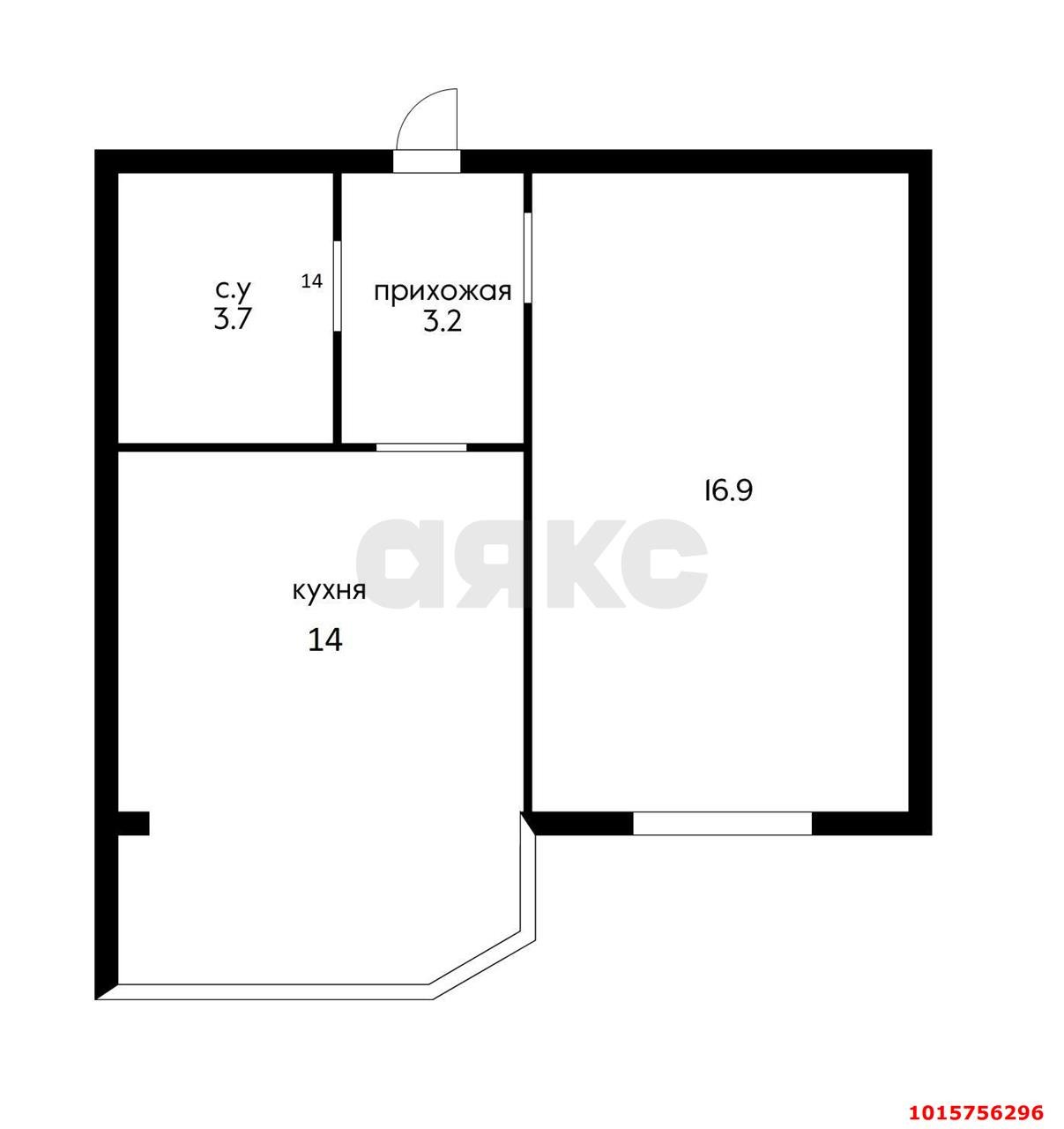 Фото №8: 1-комнатная квартира 37 м² - Краснодар, Музыкальный, ул. имени Сергея Есенина, 94