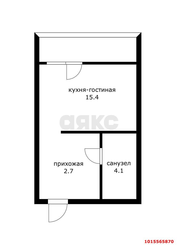 Фото №10: Студия 22 м² - Краснодарский, жилой комплекс Параллели, 66к2