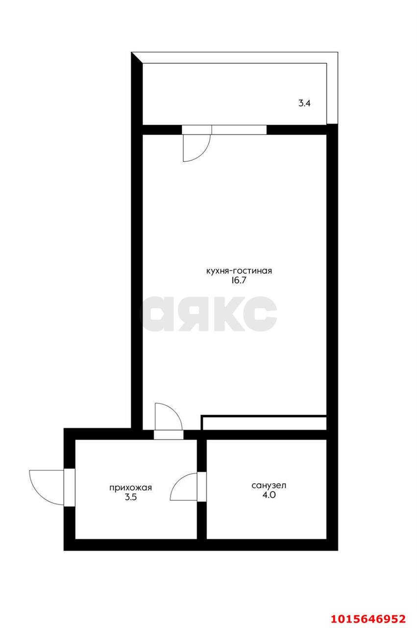 Фото №8: Студия 26 м² - Краснодар, жилой комплекс Премьера, ул. Автолюбителей, 1/3к1