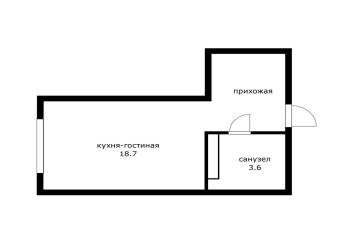 Фото №5: Студия 22 м² - Краснодар, мкр. Догма Парк, 