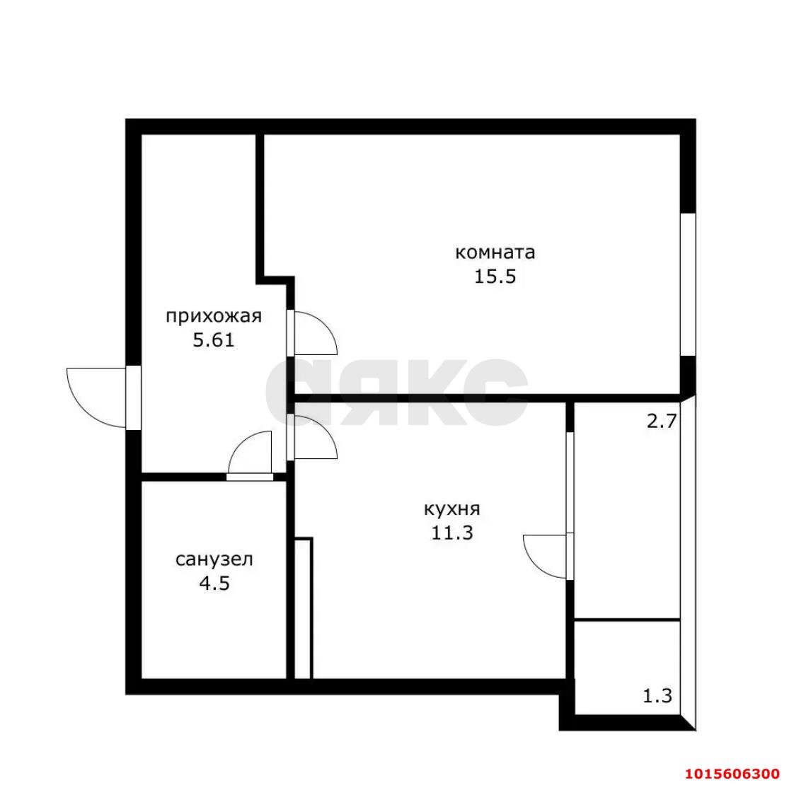 Фото №20: 1-комнатная квартира 40 м² - Краснодар, жилой комплекс Новелла, ул. Питерская, 40к4