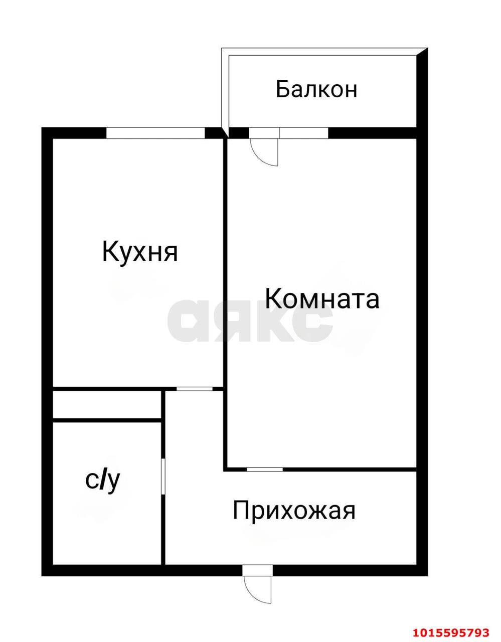 Фото №6: 1-комнатная квартира 39 м² - Краснодар, жилой комплекс Абрикосово, ул. имени Героя Георгия Бочарникова, 4к2