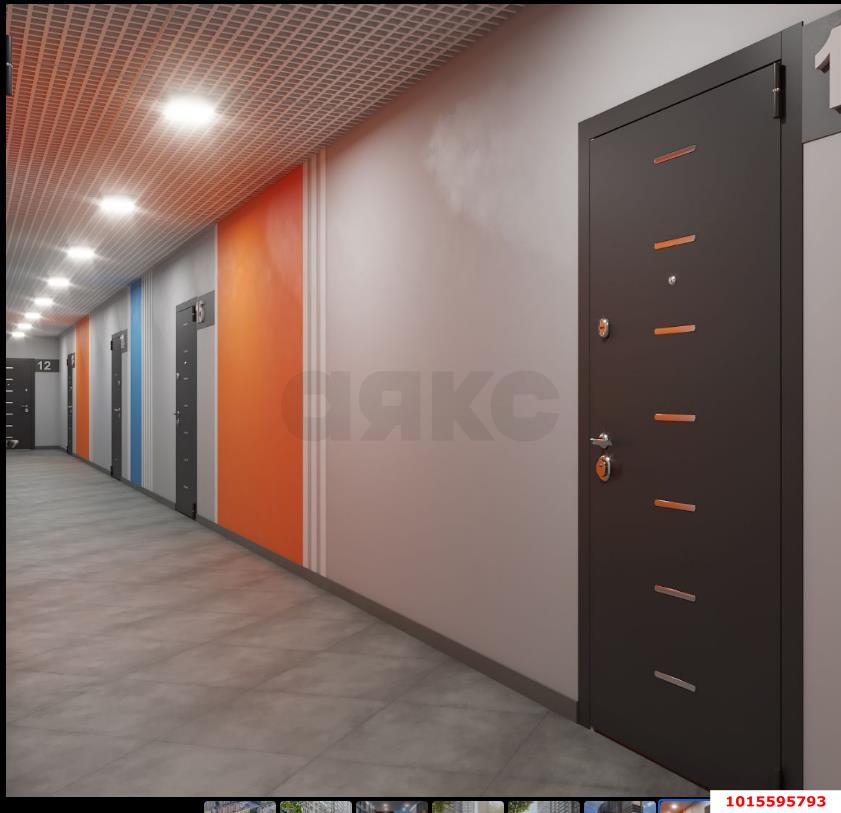 Фото №7: 1-комнатная квартира 39 м² - Краснодар, жилой комплекс Абрикосово, ул. имени Героя Георгия Бочарникова, 4к2