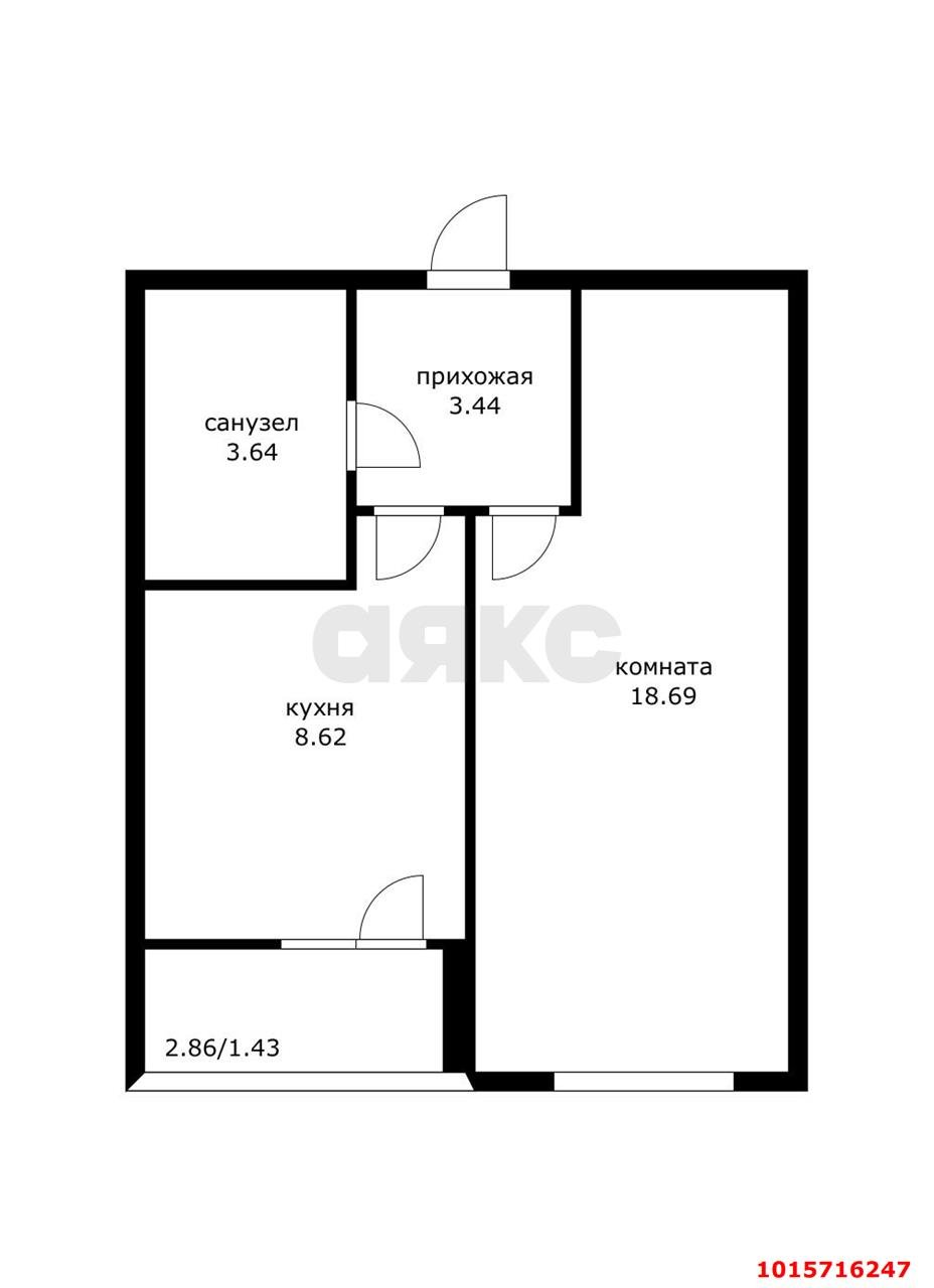 Фото №8: 1-комнатная квартира 37 м² - Краснодар, жилой комплекс Славянка, Прикубанский внутригородской округ, мкр. Славянский, ул. Заполярная, 39к3