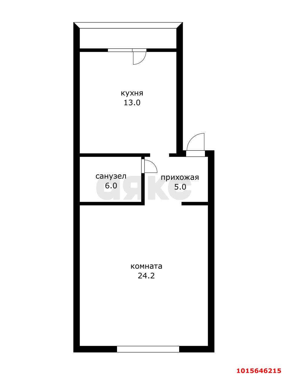 Фото №10: 1-комнатная квартира 48 м² - Краснодар, Прикубанский внутригородской округ, мкр. 40 лет Победы, ул. Дачная, 370