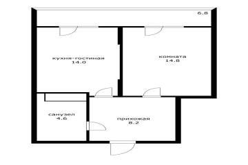 Фото №1: 1-комнатная квартира 41 м² - Знаменский, мкр. Родные Просторы, ул. Природная, 10Бк22