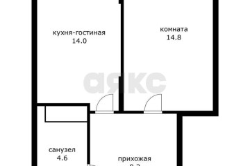 Фото №1: 1-комнатная квартира 48 м² - Знаменский, мкр. Родные Просторы, ул. Природная, 10Бк22