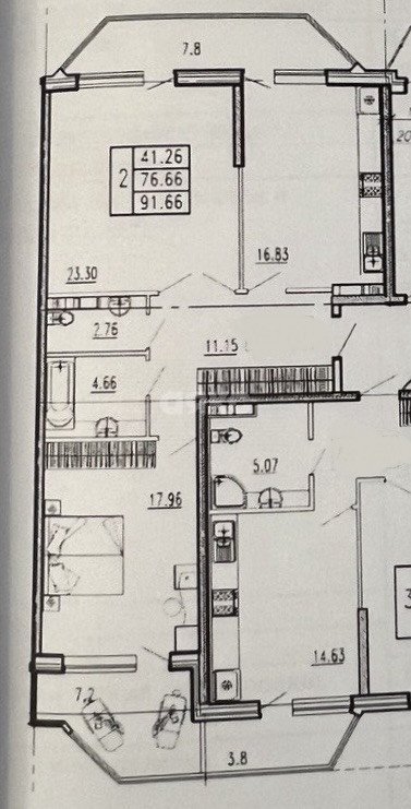Фото №25: 2-комнатная квартира 96 м² - Анапа, жилой комплекс Консул, ул. Шевченко, 3