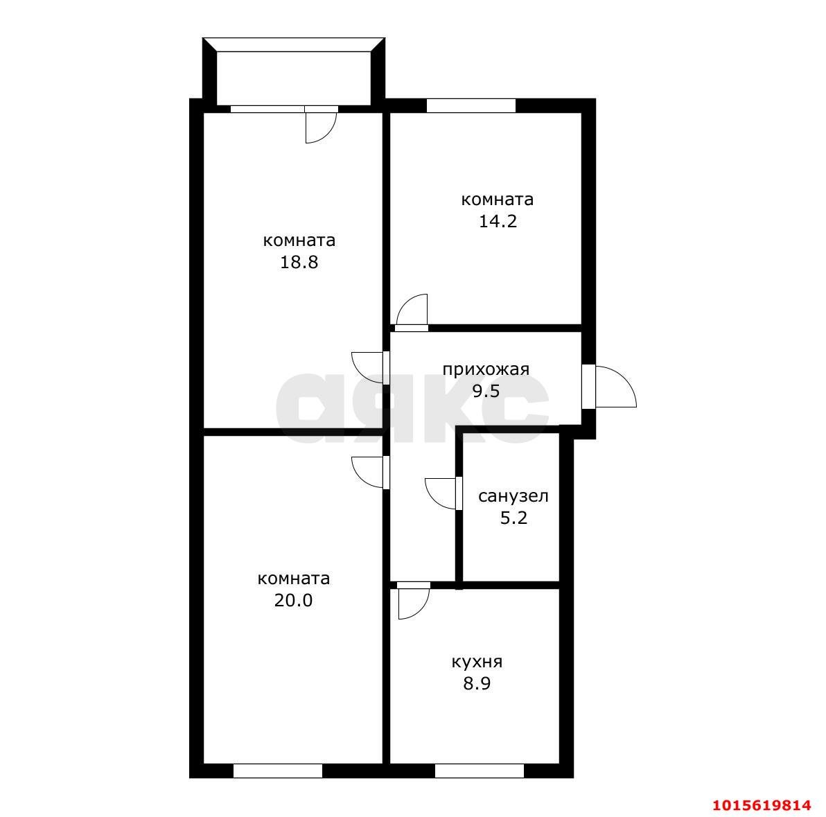 Фото №16: 3-комнатная квартира 81 м² - Краснодар, ул. Советская, 40