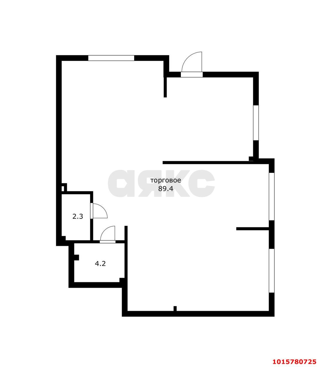 Фото №17: Торговое помещение 96 м² - Краснодар, Достояние, ул. им. Мурата Ахеджака, 10А