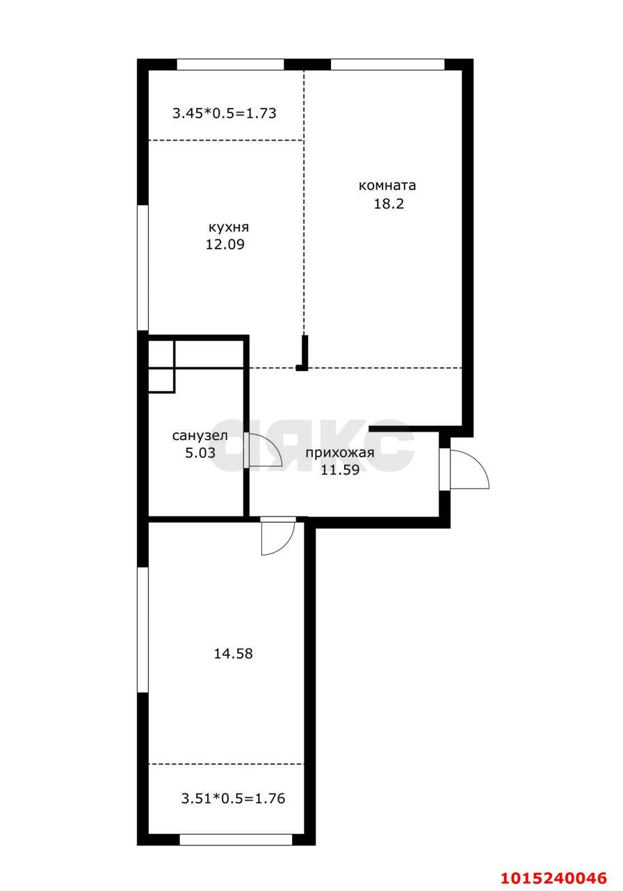 Фото №32: 2-комнатная квартира 65 м² - Краснодар, Центральный внутригородской округ, мкр. Черёмушки, ул. Обрывная, 132/1к14